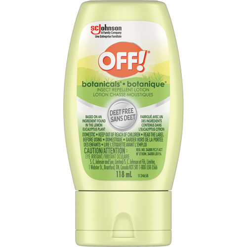 Off!&reg; Botanicals&reg; Insect Repellent, DEET Free, Lotion, 118 g Chandler Sales