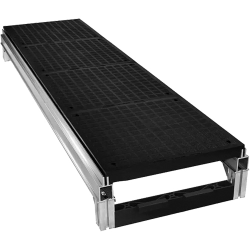 FOUNDATION Smooth Modular Aluminum Work Platform Kit, 18" W x 72" D, 400 lbs. Capacity, All-Welded Chandler Sales