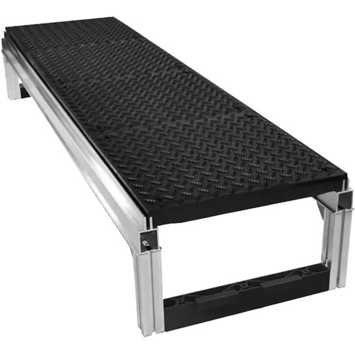 Trousse de plateforme de travail modulaire en aluminium avec surface &agrave; relief &agrave; larmes FOUNDATION, 36" la x 72" pr, Capacit&eacute; de 400 lb, Enti&egrave;rement soud&eacute; Chandler Sales