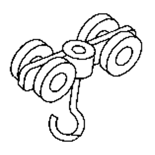 Rouleau double en acier pour rail de roulement de murs-rideaux Chandler Sales
