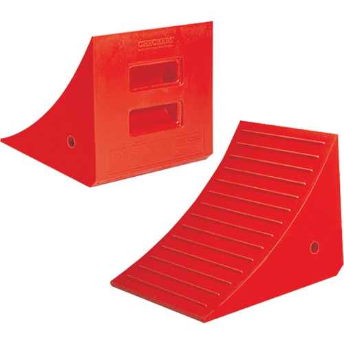 Cales-roue robustes, Polyur&eacute;thane, Orange, 14" la x 17" p x 14" h Chandler Sales