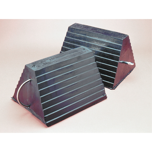 Wheel Chock, 9" x 8" x 6", Black Chandler Sales