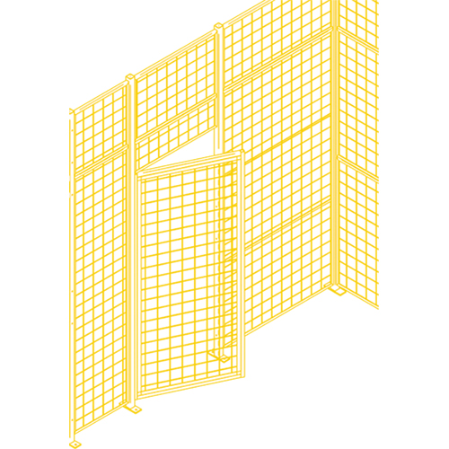 Composantes pour partitions & cloisons grillag&eacute;es - Portes battantes, 4' la x 7' h Chandler Sales