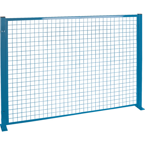 Protecteurs de p&eacute;rim&egrave;tre - Style treillis m&eacute;tallique, 4' h x 8' la, Bleu Chandler Sales