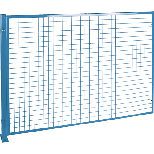 Protecteurs de p&eacute;rim&egrave;tre - Style treillis m&eacute;tallique, 4' h x 8' la, Bleu Chandler Sales