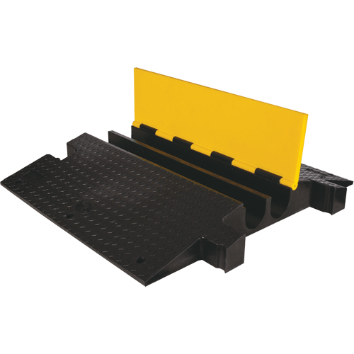 Protecteur de c&acirc;ble &agrave; traverse extr&ecirc;me Yellow Jacket, 2 canaux, 35,75" lo x 42,125" la x 5,125" h Chandler Sales