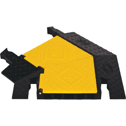 Protecteur de c&acirc;ble robuste &agrave; 5 canaux Yellow Jacket, virage &agrave; gauche Chandler Sales