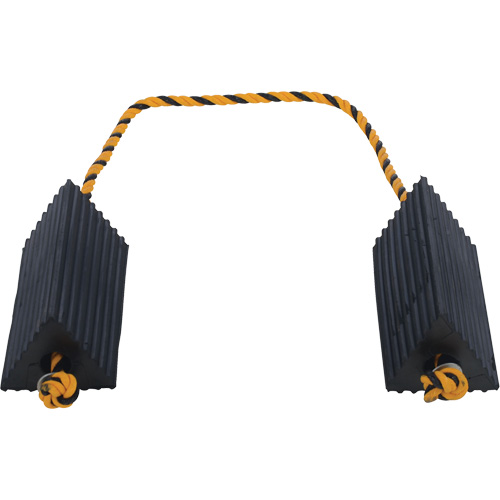 Airline Wheel Chock, 5" x 10" x 4-1/2", Black Chandler Sales