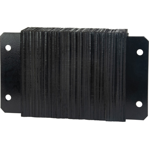 Butoirs de quai lamell&eacute;s, Horizontal, Caoutchouc, 18" la x 4" p x 12" h Chandler Sales