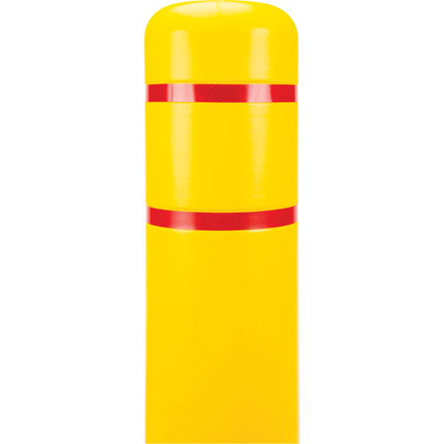 Polyethylene Bollard Cover, 6-5/8" Dia. x 60" L, Red/Yellow Chandler Sales