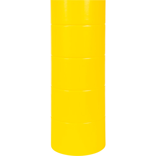 Polyethylene Bollard Cover, 6-5/8" Dia. x 60" L, Red/Yellow Chandler Sales