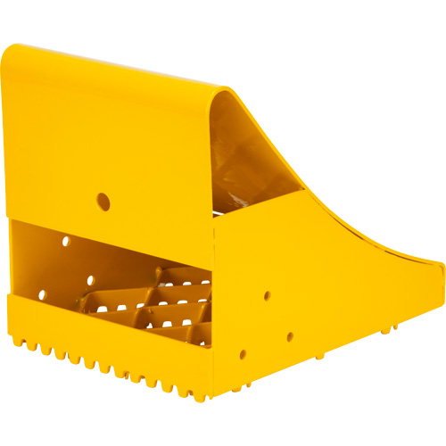 Ice Chocks, Steel, Yellow, 8-1/16" W x 10-5/8" D x 8-13/16" H Chandler Sales
