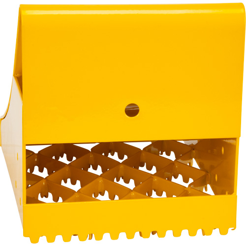 Ice Chocks, Steel, Yellow, 8-1/16" W x 10-5/8" D x 8-13/16" H Chandler Sales