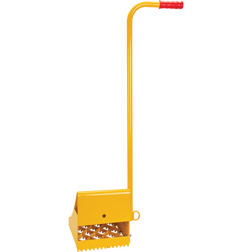 Cale de roue pour la glace avec poign&eacute;e ergonomique, Acier, Jaune, 8-1/16" la x 10-5/8" p x 8-13/16" h Chandler Sales