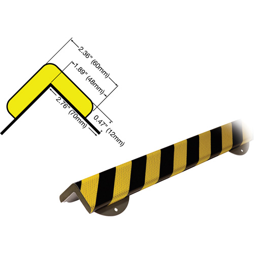 Trousse de protection murale avec butoir de protection de coin mod&egrave;le WPK H+ 1M Chandler Sales