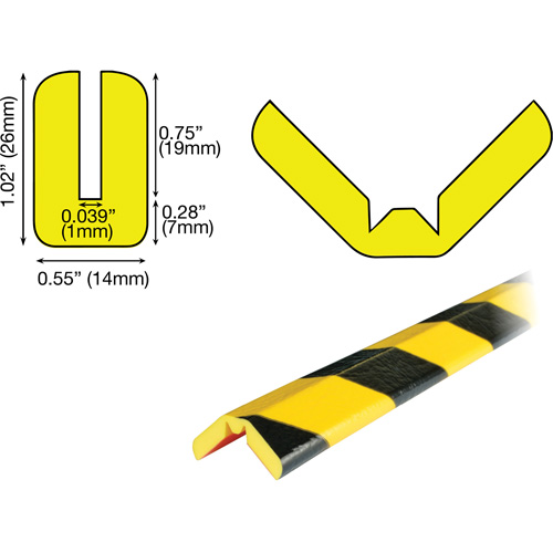 W Profile 5M Edge Protection Bumper Guard, 16.42' (5 m) Long Chandler Sales