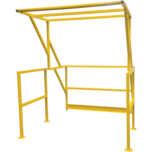 Barri&egrave;re de s&eacute;curit&eacute; pour mezzanine, 70" lo x 77" ha, 78" &eacute;lev&eacute;e, Jaune Chandler Sales