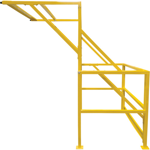 Barri&egrave;re de s&eacute;curit&eacute; pour mezzanine, 70" lo x 77" ha, 78" &eacute;lev&eacute;e, Jaune Chandler Sales