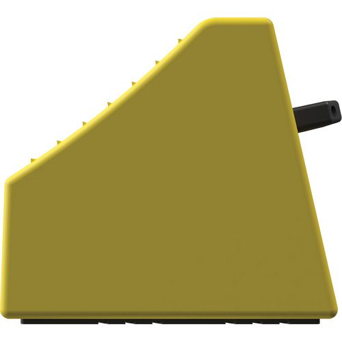 Checkers Safety Heavy-Duty Ultra Class Mining Wheel Chock without Bracket, HDPE, Yellow, 14-1/2" W x 17-1/2" D x 16" H Chandler Sales