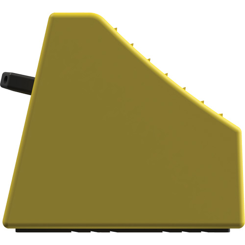 Checkers Safety Heavy-Duty Ultra Class Mining Wheel Chock without Bracket, HDPE, Yellow, 14-1/2" W x 17-1/2" D x 16" H Chandler Sales