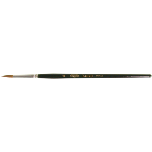 Pinceau d'artiste, Largeur de la brosse de 1/8", Martre rouge, Manche &agrave; Bois Chandler Sales