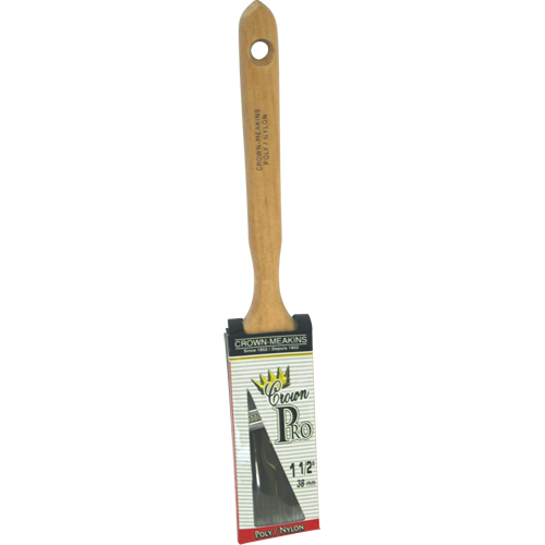Angular Pro Paint Brush, Poly/Nylon, Wood Handle, 1-1/2" Width Chandler Sales