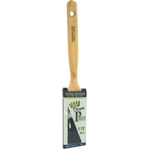 Pinceau &agrave; soies angulaires Crown Pro, Soies, Manche Bois, Largeur de 1-1/2" Chandler Sales