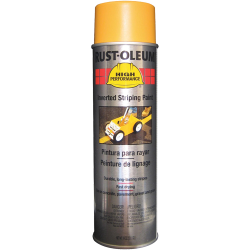 Peinture de traçage en a&eacute;rosol syst&egrave;me 2300 haute performance applicable en position invers&eacute;e, Jaune, 18 oz, Canette a&eacute;rosol Chandler Sales