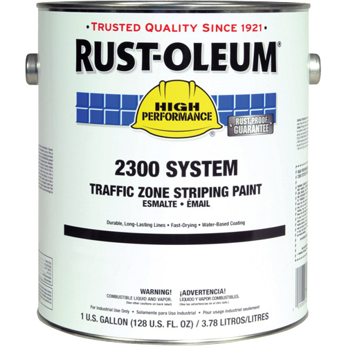 2300 System Traffic Zone Striping Paint, Yellow, 5 gal., Gallon Chandler Sales
