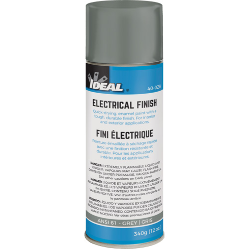 Spray Paint, Grey, Gloss, Aerosol Can Chandler Sales