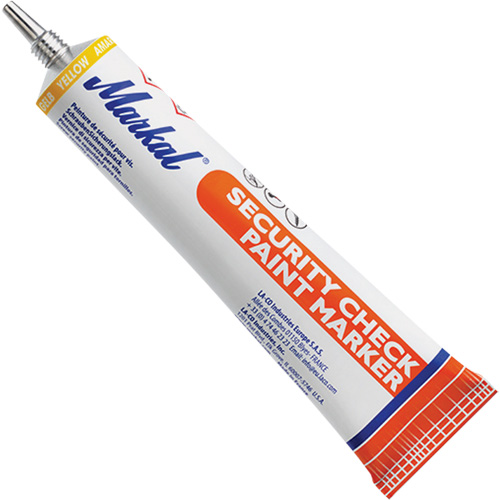 Security Check Paint Marker, 1.7 oz., Tube, Yellow Chandler Sales