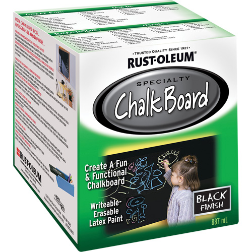 Chalk Board Paint, 877 ml, Can, Black Chandler Sales