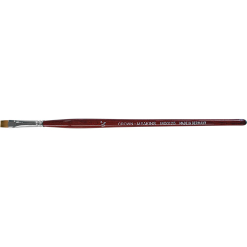 Flat Artist Brush, 1/4" Brush Width, Synthetic, Wood Handle Chandler Sales