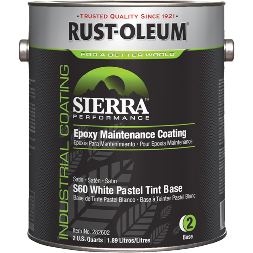 Sierra Performance S60 Water-Based Epoxy Maintenance Coating Pastel Base, Gallon, Tint Base Chandler Sales