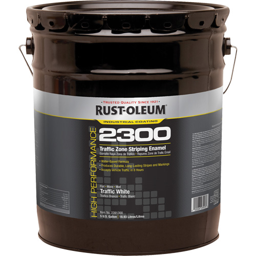 Peinture pour traçage de ligne invers&eacute;e Syst&egrave;me 2300 &agrave; haut rendement, Blanc, 5 gal., Seau Chandler Sales