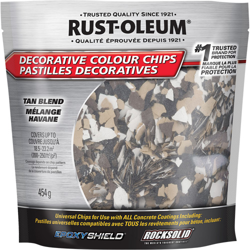 Decorative Colour Chips, 474 g, Bag, Tan Blend Chandler Sales