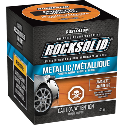 RockSolid&reg; Metallic Powder Additive, 60 mL, Bottle, Amaretto Chandler Sales