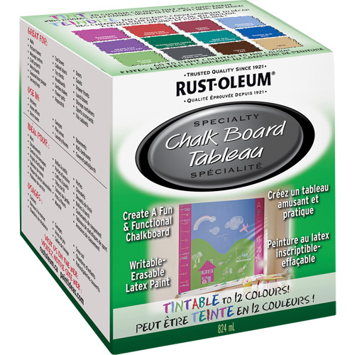 Specialty Chalk Board Paint, 824 ml, Kit, Tint Base Chandler Sales