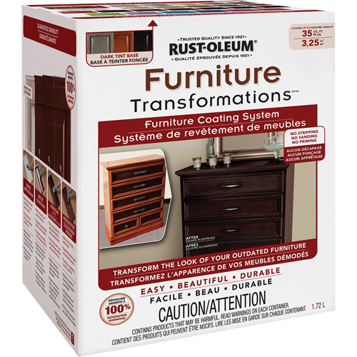 Syst&egrave;me de rev&ecirc;tement de meubles Furniture Transformations, 1,72 L, Trousse, Base &agrave; teinter Chandler Sales