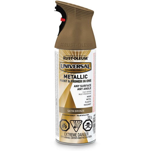 Universal&reg; Spray Paint, Bronze, Metallic/Satin, Aerosol Can Chandler Sales