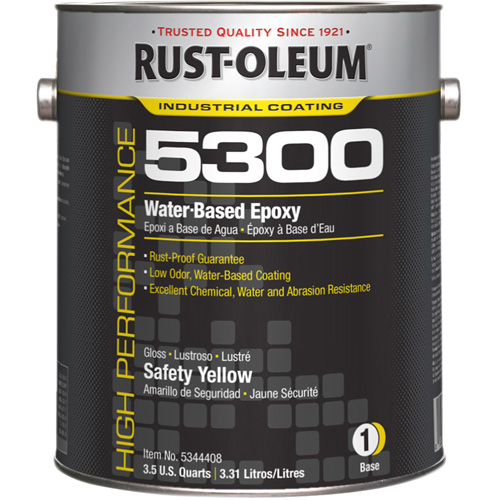 Composant de base color&eacute; pour rev&ecirc;tement &eacute;poxydique haute performance &agrave; base deau du syst&egrave;me 5300, 116 oz., Gallon, Jaune Chandler Sales