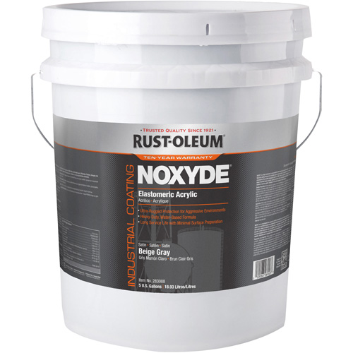 Rev&ecirc;tement acrylique &eacute;lastom&egrave;re Noxyde, 5 gal., Seau, Gris Chandler Sales
