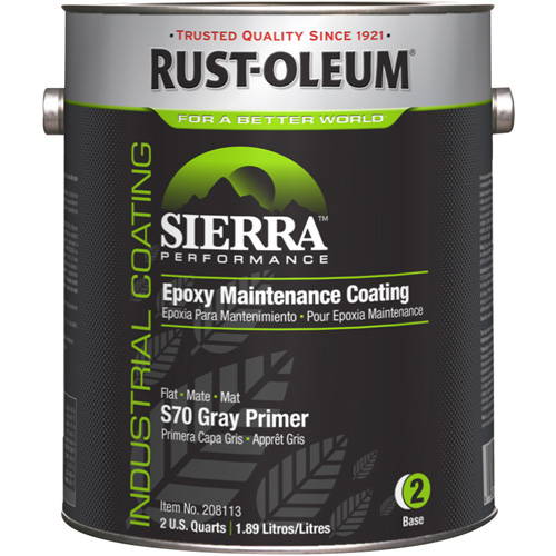 Appr&ecirc;t acrylique &eacute;poxydique &agrave; base d'eau Sierra Performance S70/S71, Gallon, Gris Chandler Sales