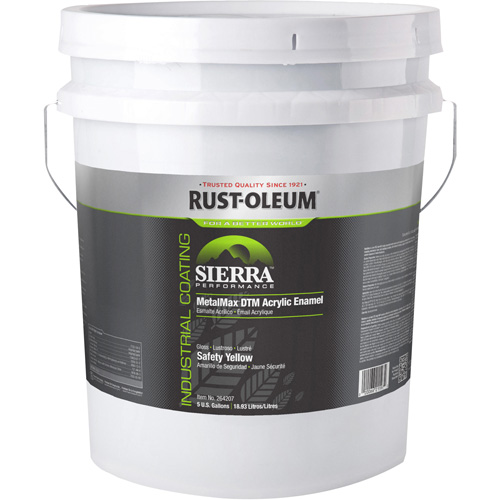 &eacute;mail acrylique DTM Sierra Performance MetalMax Plus, 5 gal., Seau, Jaune Chandler Sales