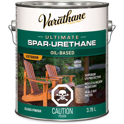 Fini diamant pour bois Varathane ext&eacute;rieur, 3,78 L, Transparent, Brillant Chandler Sales
