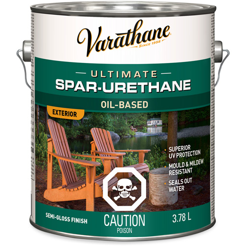 Varathane&reg; Diamond Outdoor Wood Finish, 3.78 L, Clear, Semi-Gloss Chandler Sales