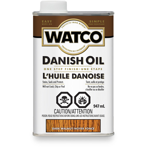 Watco&reg; Danish Oil, 947 ml, Dark Walnut, Transparent Chandler Sales