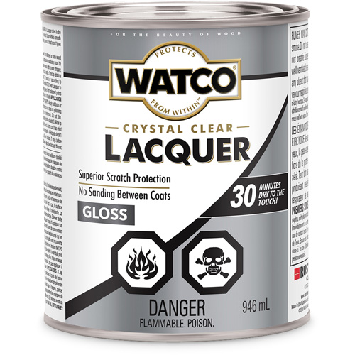 Laque pour bois Watco, 946 ml, Transparent, Brillant Chandler Sales