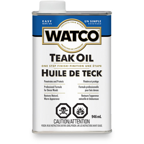 Watco&reg; Teak Oil, 946 ml, Clear, Transparent Chandler Sales