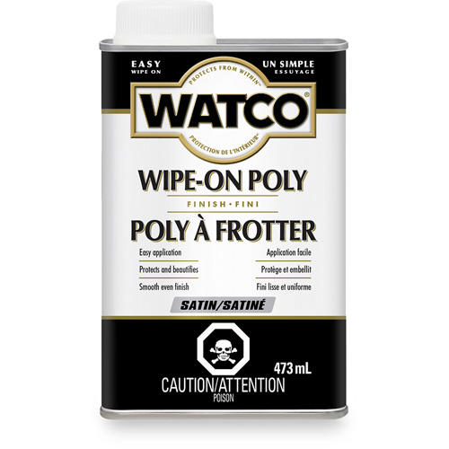 Watco&reg; Wipe-on Poly Stain, 473 ml, Clear, Satin Chandler Sales